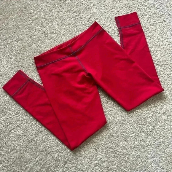 Stoic Legging Performance Active Tights Outdoor Red Women’s Size Small - Picture 6 of 16